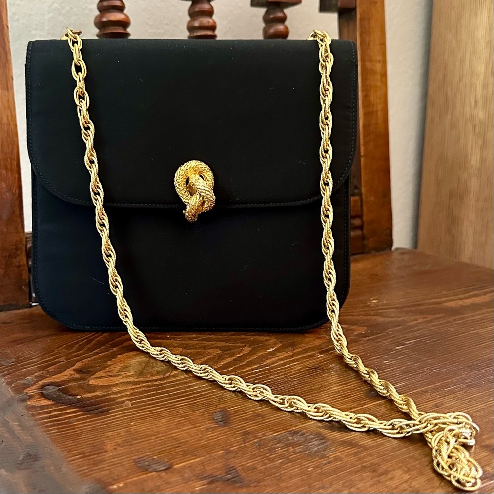 1960s Morris Mosokwitz Satin Evening Bag